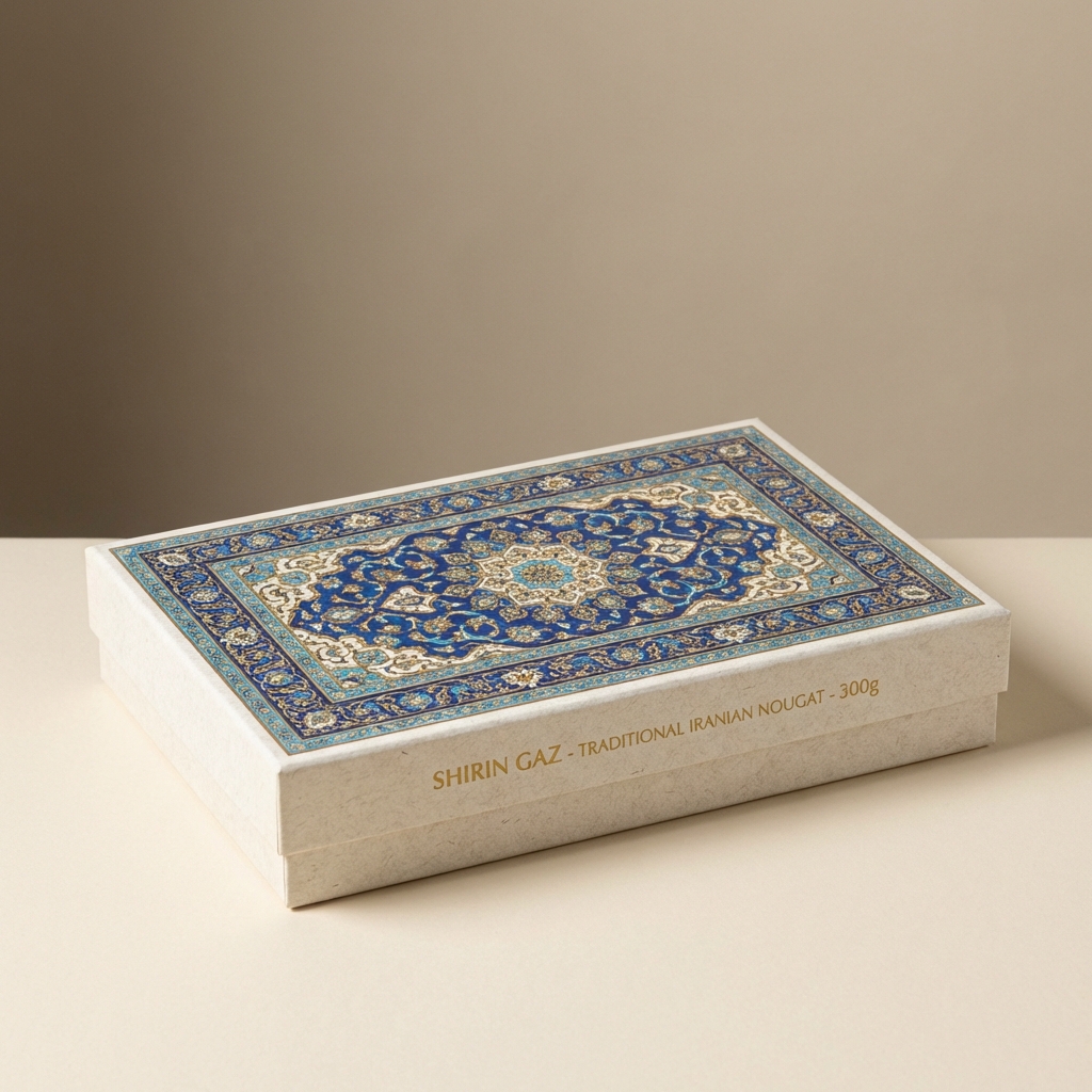 گز 30٪ پسته لقمه - جعبه کادویی (۳۰۰ گرم)